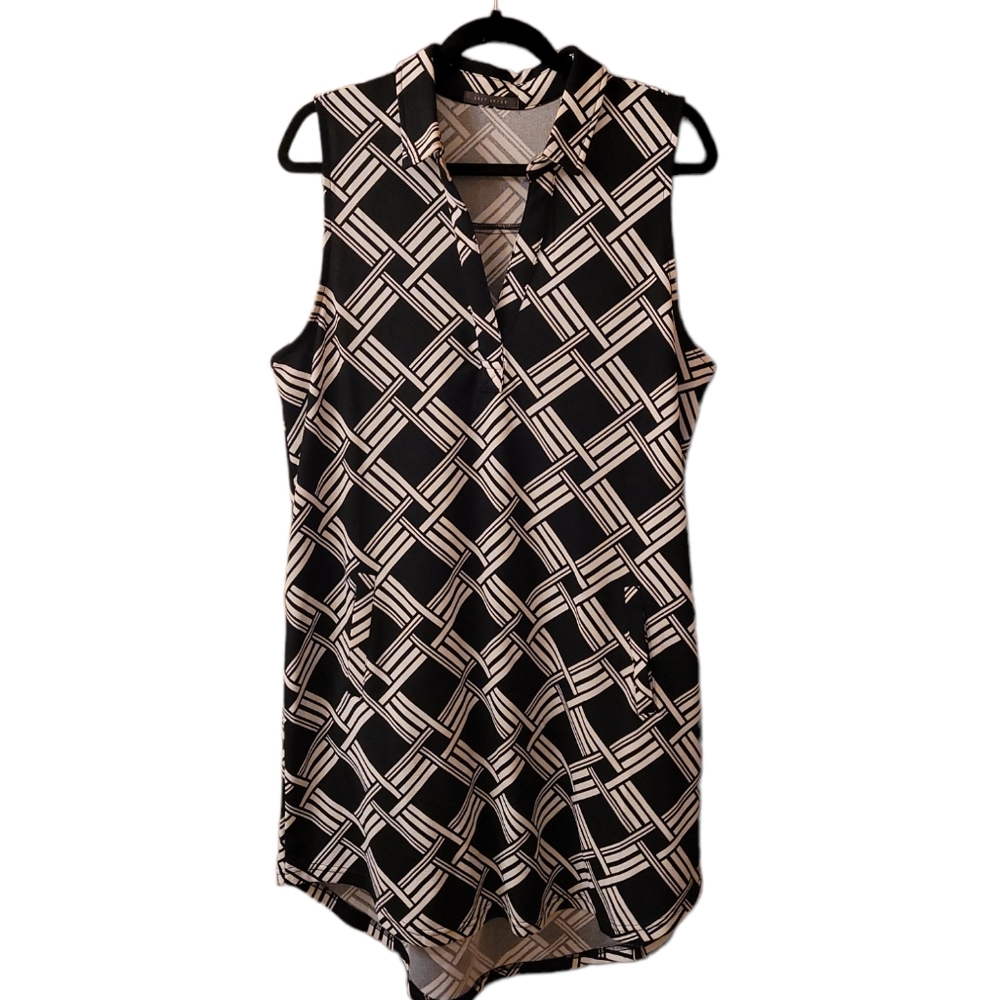2/$60!! Black and White Tshirt Dress - Picture 1 of 11